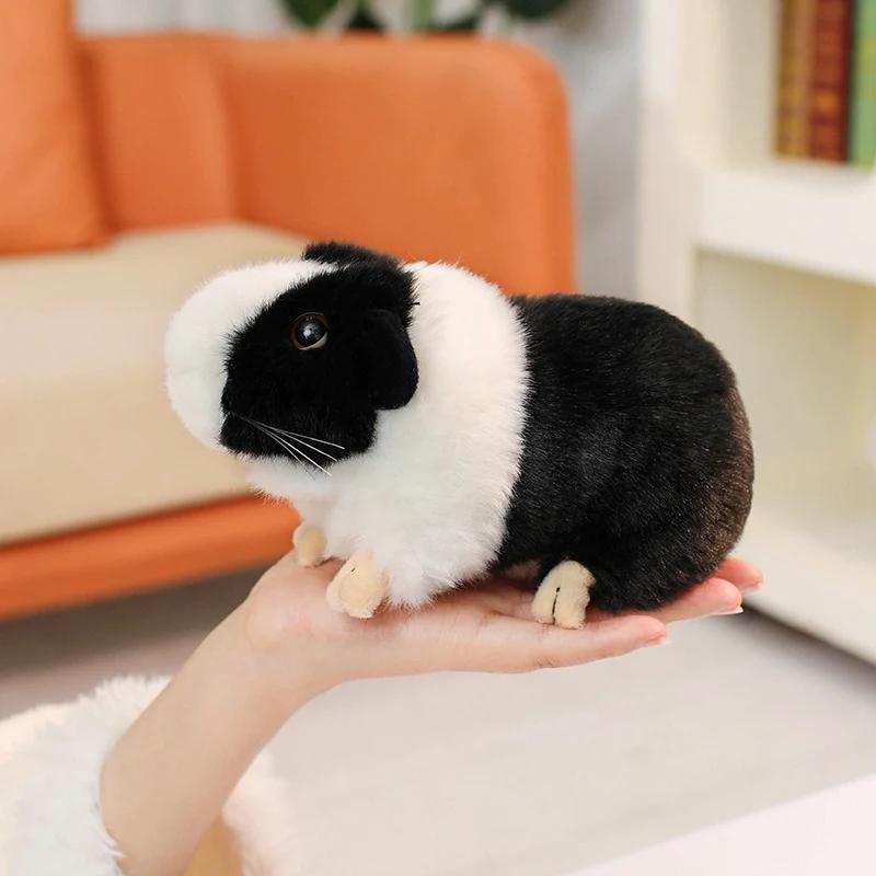 Zacht Realistisch Cavia Pluche Speelgoed Schattig Knuffeldier Cavia Hamster Pop Schattige Pluche Beestjes Dierenvrienden Pluche Verzamelaars 19cm