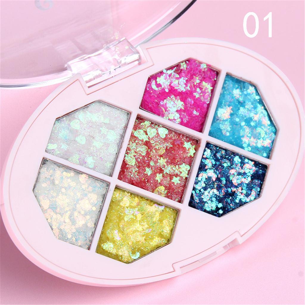 glitter powder eyeshadow Five-pointed star moon diamond shards