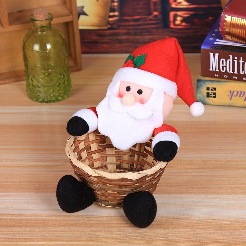 Basket Christmas Candy Childrens Candy Box Jar Gift Xmas Ornament Home Decor