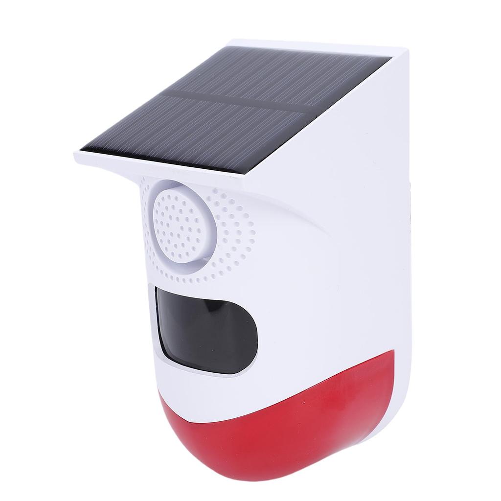 Hareket Sensörlü WiFi Güneş Enerjili Strobe Alarm 120db Ses IP67 Su Geçirmez Dış Mekan Güvenlik Sireni Tuya İçin Uzaktan Kumandalı