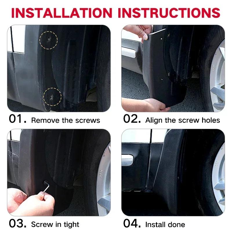 MudFlaps For Mercedes Benz GLB Class X247 2019-2023 Mudguards Mud Flaps Splash Guards Front Rear Wheels Fender Car Accessories
