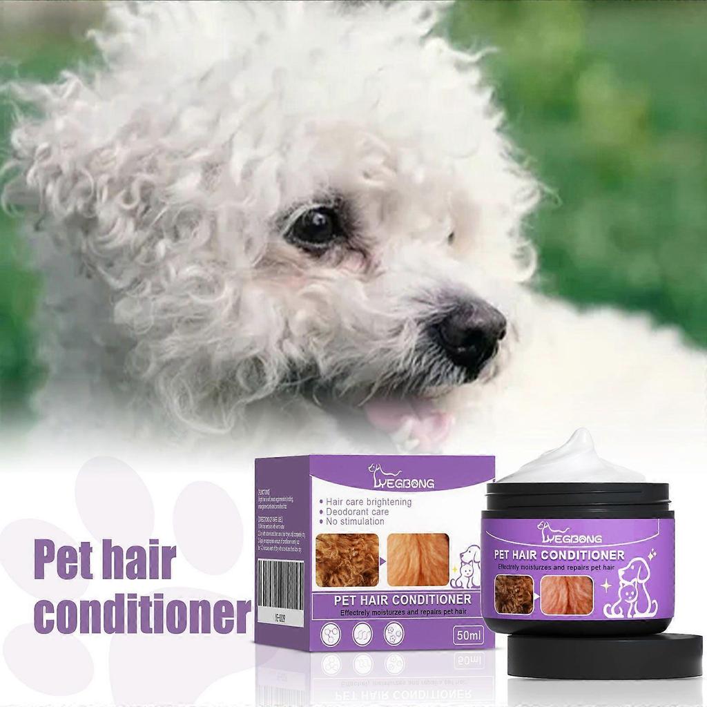 Yegebang Pet Hair Conditioner Fluffy and Smooth No Tangle Pet Hair Cleaning Care Hair Cream