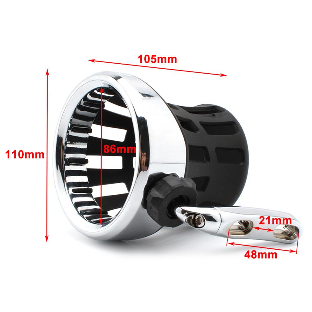 Motorcycle Handlebar Drink Cup Holder W/Mesh Basket Mount Universal