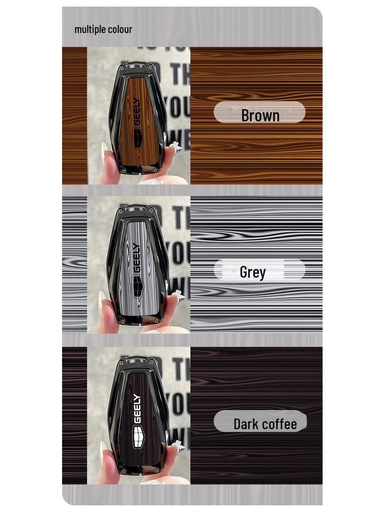 Geely Car Key Cover: Compatible with Emgrand, Boyue, Star X6, Yue, Rui, Binrui, Binyue, Borui, and GL models.