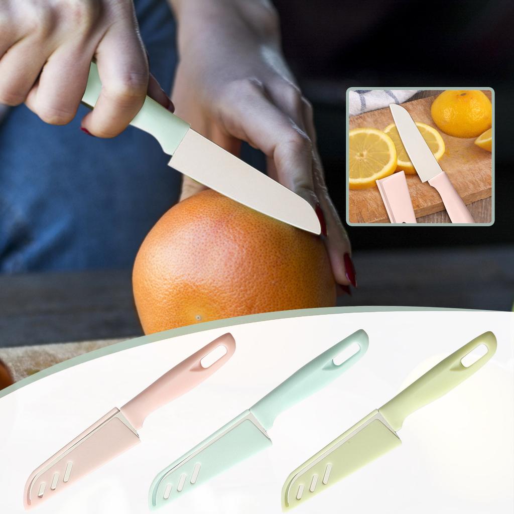 Ultrascharfes Gemüse- und Obstmesser, kleines Küchenmesser aus deutschem Stahl mit ergonomischem Griff aus PP-Kunststoff
