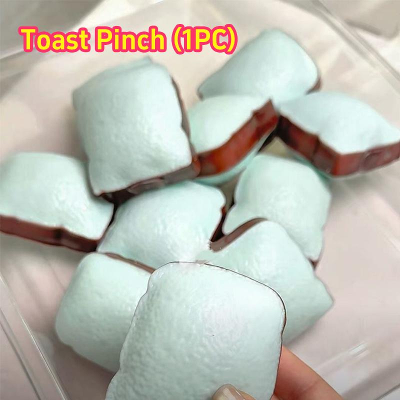 Knuspriges langsamer Aufgang Squishy Toast Knusprig Gefüllte Quetschblöcke ASMR Anti-Stress-Entspannungsspielzeug Handentspannendes Sensorisches Fidget als Geschenk