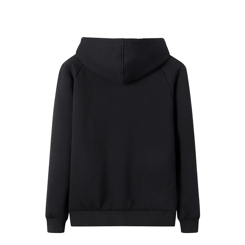 New Winter Lamb Velvet Sports Sweatshirt for Men Plus Velvet Thickened Cardigan Hooded Warm Jacket Large Size Cardigan