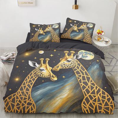 Duvet Cover 3D Printed Animals Bedding Set Kit Polyster Pillowcase 2025 New Wholesale Noble And Comfortable Animal Series Kit