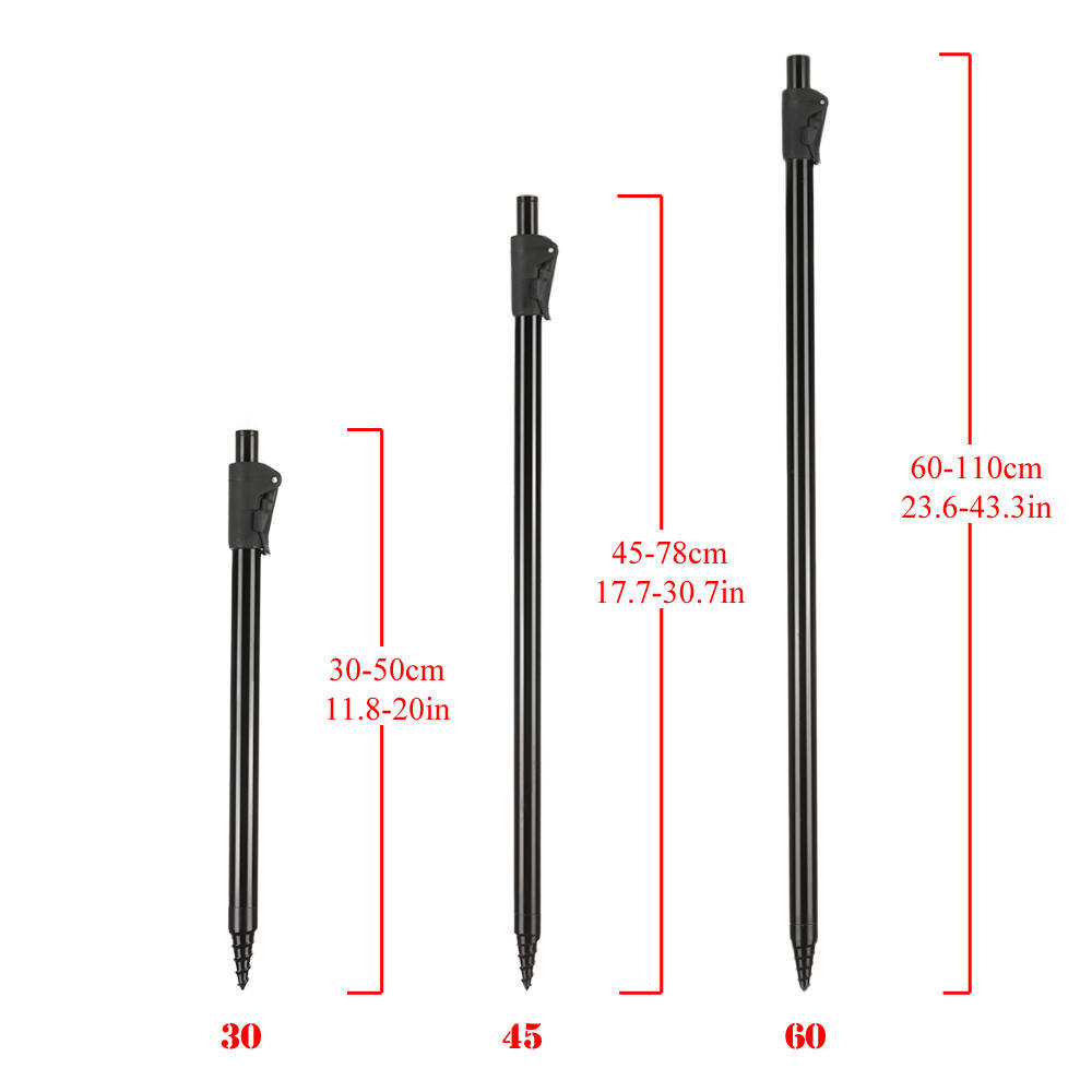 Регулируемая банка для ловли карпа, удлиняющая палка для рыбалки из алюминиевого сплава, подставка для удочки