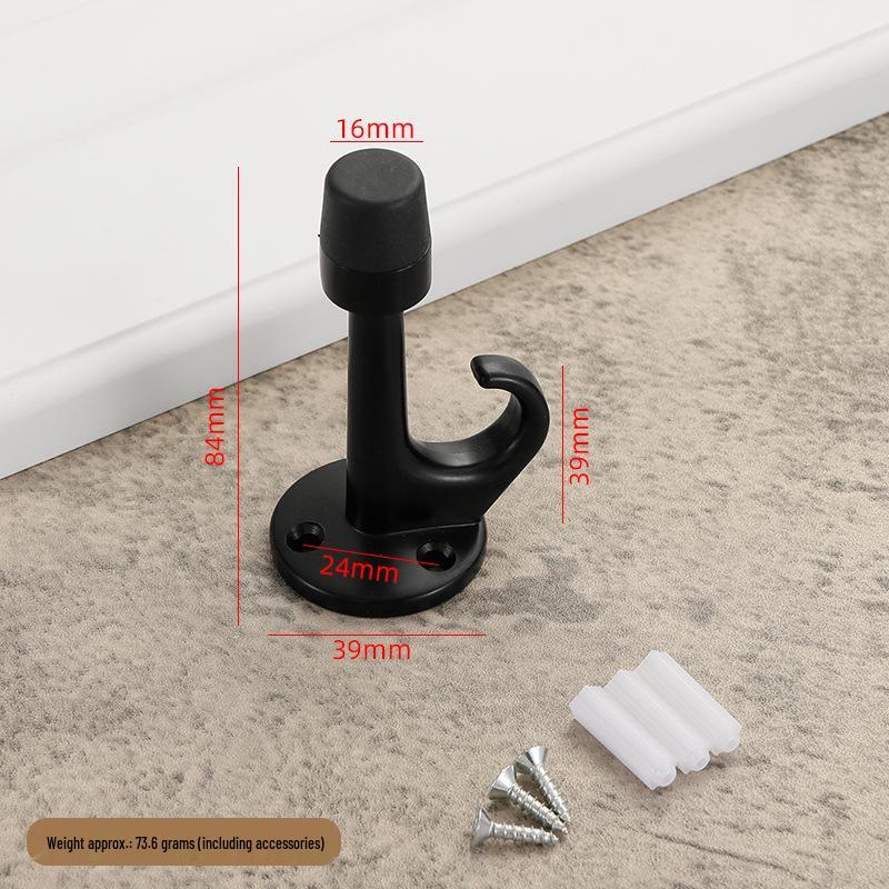 Thickened Stainless Steel Silent Door Stopper with Hydraulic Buffer