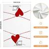 ARKENY Valentines Day Kitchen Towels Set of 2,Red Heart Love Dish Towels 18x26 Inch Drying Dishcloth,Farmhouse Home Decoration AD133