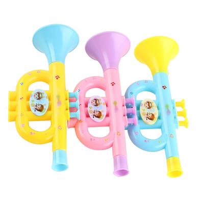 Trompette Jouet pour Enfants Petite Corne Bruiteur Trompette en Plastique Dessin Animé Instrument de Musique d'Éveil
