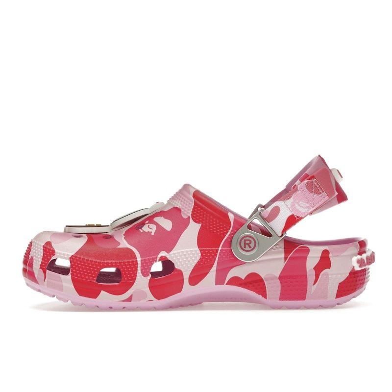 Crocs BAPE x Classic Clog ABC Camo - Pink Unisex Sneakers 209627-6I2