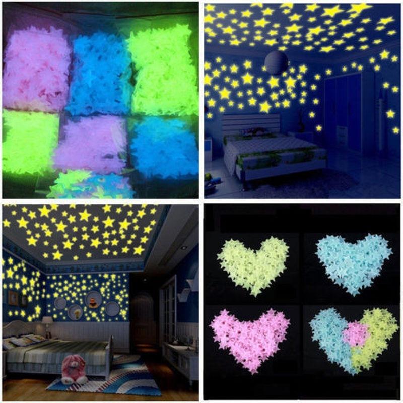 Glow In The Dark Luminous Switch Wall Sticker Night Bedroom Fluorescents StickJB