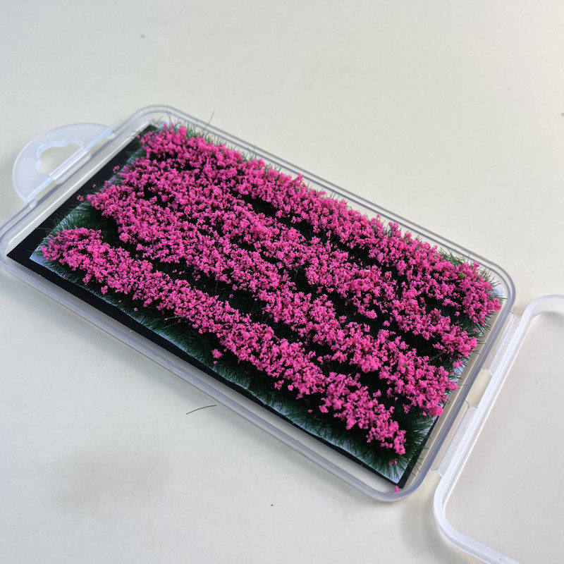 8mm 4 Stück Miniaturgrasbüschel Modellbahn Landschaftsmaterial Künstliche Feldfrüchte für Gartenlandschaft Diorama