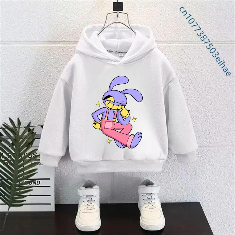 Y2K Vintage The Amazing Digital Circus Kinder Kapuzenpullover Langarm Cartoon Cosplay Kostüm Junge Mädchen Sport Außenmantel
