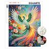 5D Pearl Kit Peacock Flower Design DIY Enamel Ornaments for Home Wall Decoration Stress Relief Handmade Gift Frameless