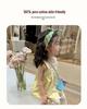 Summer Girls' Two-Piece Set: Spaghetti Strap Doll Shirt & Wide-Leg Pants, Available In Large and Small - 710608.