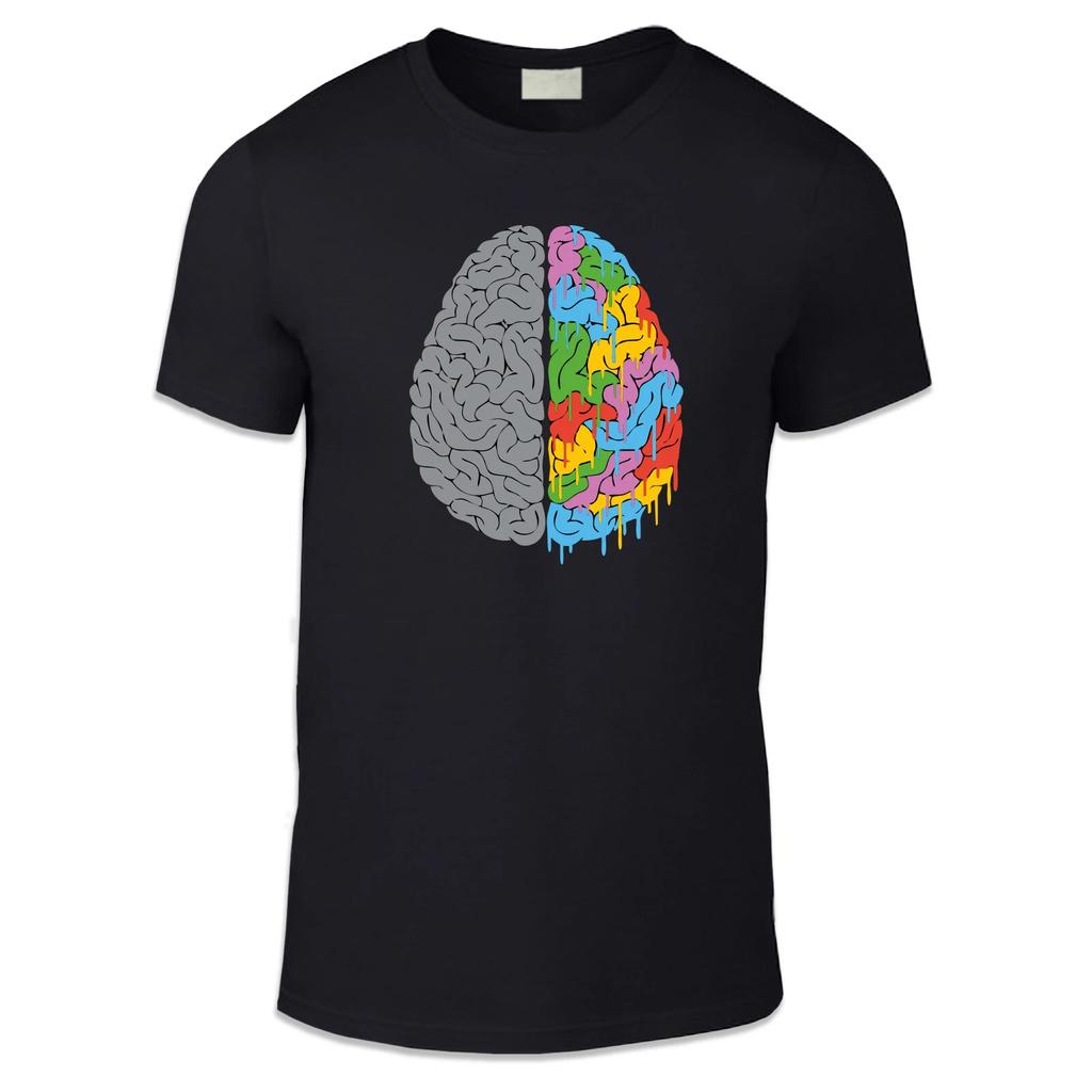 Colourful Mind Adult Unisex T Shirt - Cool Style Art Brain Smart