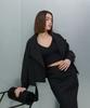 Oyy Crop Double Trench_Black