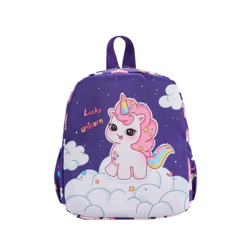 Girl Boy Kids Backpack With Cartoon Design And Lightweight Oxford Fabric For School And Play