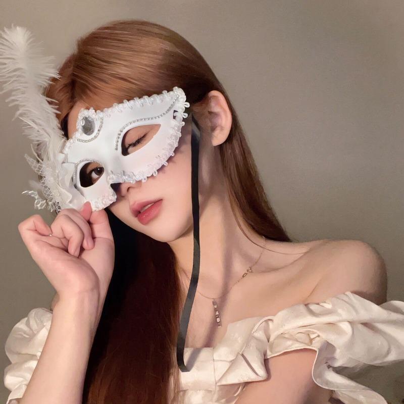 Schwarze Blume Maske Maskenball Verkleidung Requisiten Party Halbgesichtsmaske Augenmaske Make-up Nachtmaske