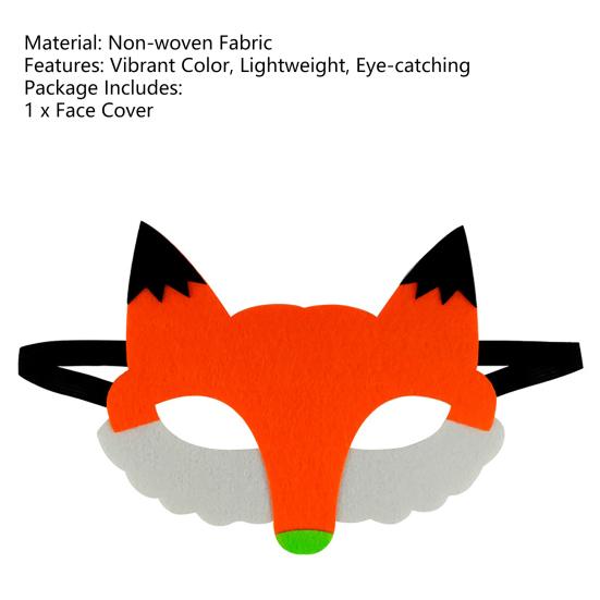 Halloween Maske Exquisite Form Lebendige Farbe Vliesstoff Cartoon Zootopia Film Thema Cosplay Maske Partyzubehör
