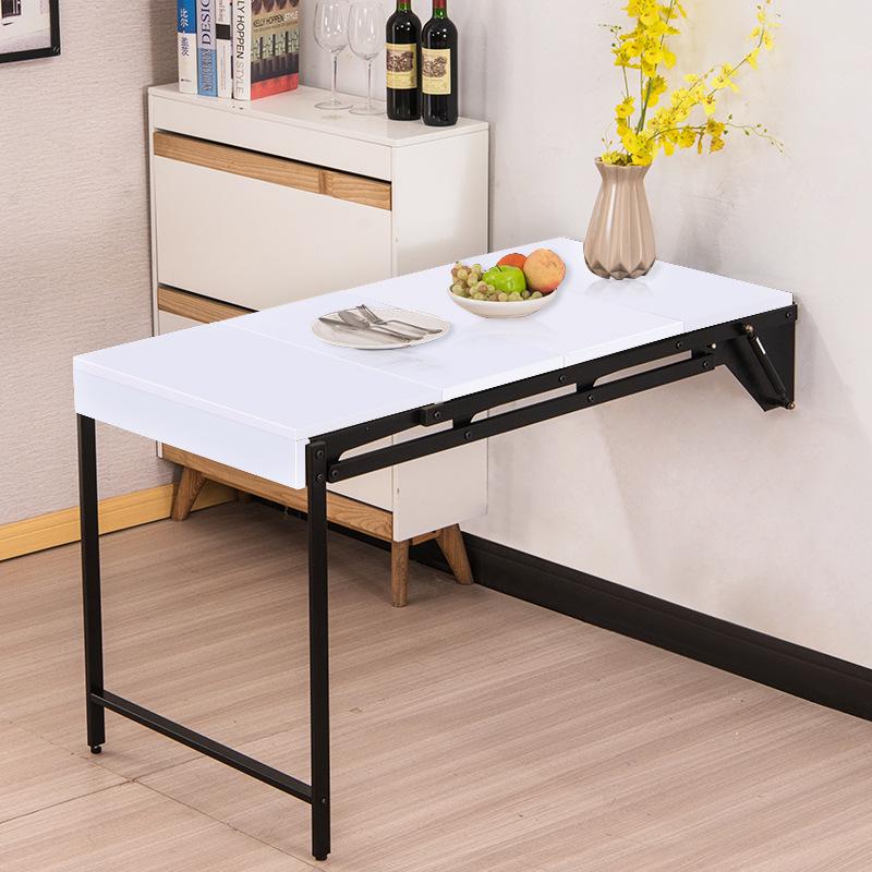 Wall-Mounted Convertible Dining Table & Bookshelf