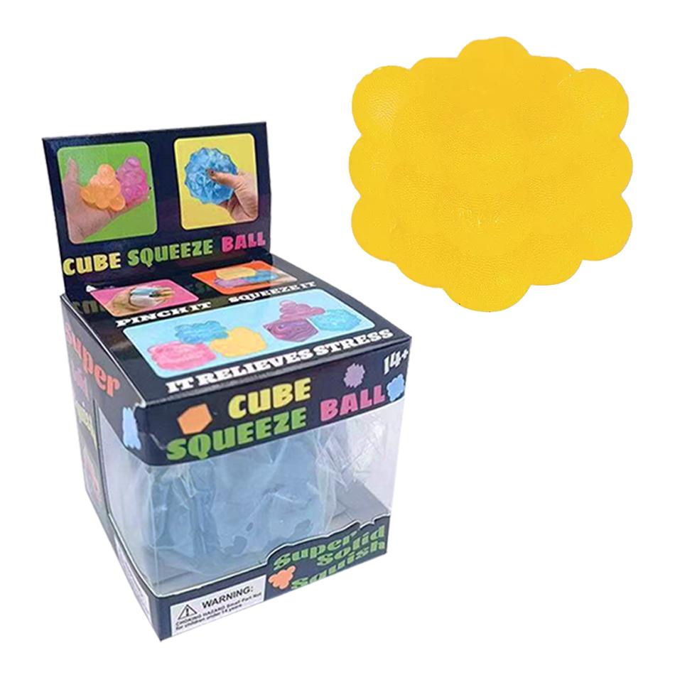 Colorful New three-dimensional candy kneading music adult kids Stress Relief Squeeze sensory Toys Decompression Simulation Cube