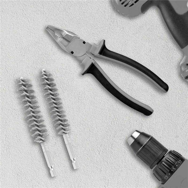 18 Pcs Wire Brushes For Drill,Stainless Steel Small Wire Brush In Different Sizes,For Cleaning,Cleaning Wire Brush Set-B61B
