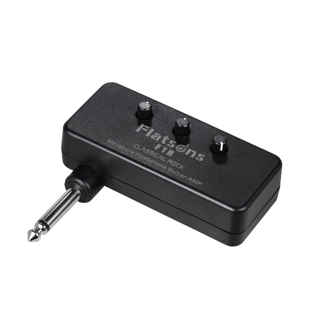 Flatsons F1R Mini Headphone Guitar Amp Amplifier with 3.5mm Headphone Jack AUX Input Plug and Play