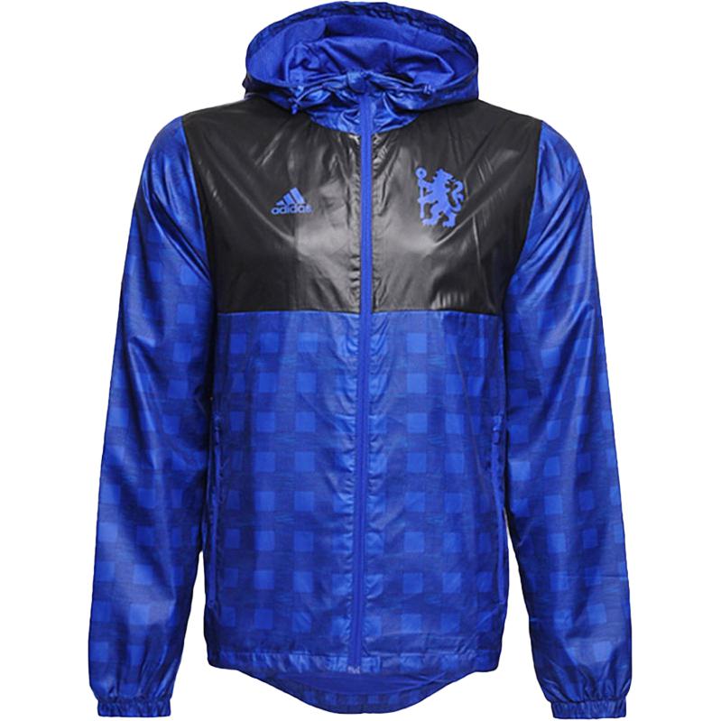 

Adidas Fashionable Versatile Skin-Friendly Hooded Jacket Men Jackets Blue B28323 S