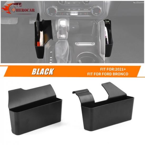 2x Inner Center Gear Side Storage Box Tray Organizer For Bronco 21+ Accessories