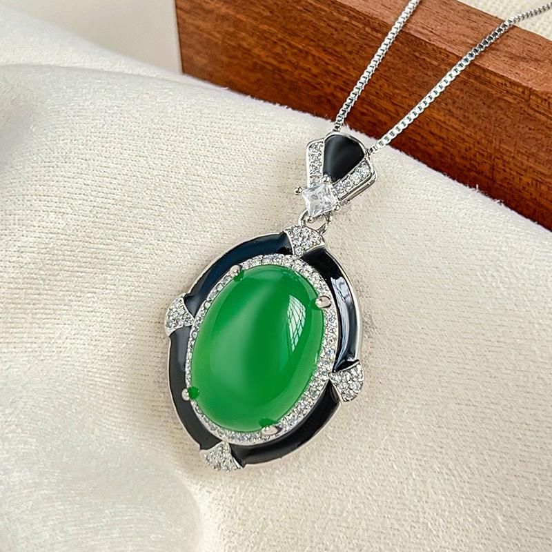 Jewelry Europe Simulation Corundum Chalcedony Creative Set Main 13 * 18