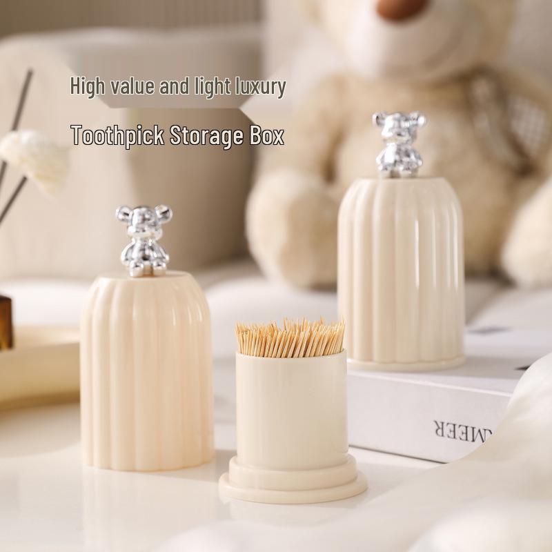 Luksusowa Wielofunkcyjna Tuba do Przechowywania Wykałaczek i Patyczków Higienicznych - Pyło- i Wilgocioodporna