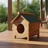 Wasserdichtes Outdoor-Katzenhaus Wetterfest Holz Stabil Isoliert für