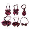 Childrens School Uniform Tie And Boutonniere Set With Polyester Stripes For Graduation Events