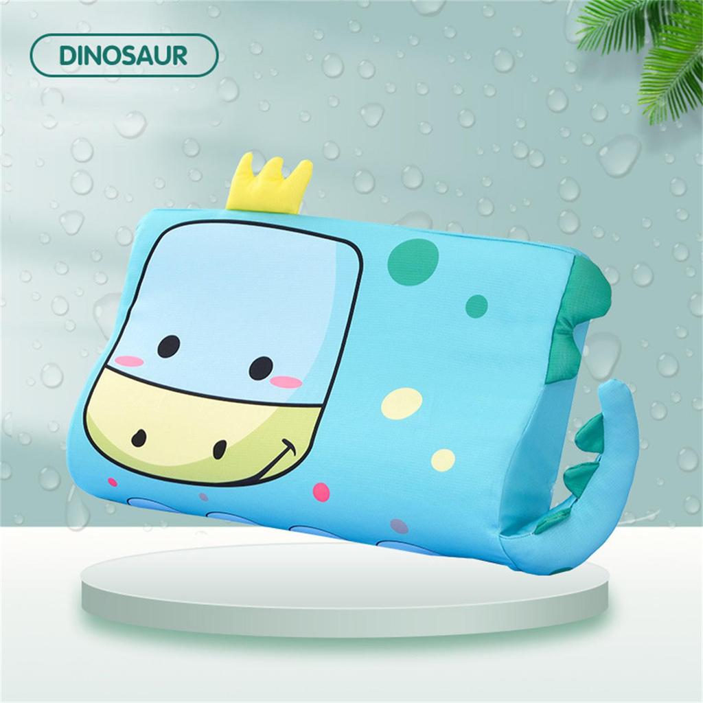 Toddler Bed Pillow Toddler Crib Pillow Breathable Ergonomic Cushion with Animal Pattern for Bedroom Travel Kindergarten Sofa