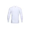 Under Armour Iso-Chill Logo Print Golf Athletic Slim Fit High Neck Long Sleeve T-Shirt Men Tops White 1359966-100