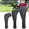 3Pcs Golf for Head Cover for Fairway Woods Driver Hybrids, for w/Interchangeable