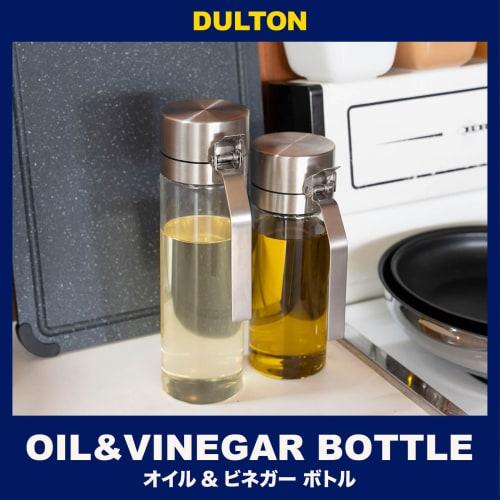 Dulton Oil & Vinegar Bottle, 500ml, Delicious Bottle with One-Touch Lid, Kitchen Storage Container, Height 23cm, Width 10.5cm, Depth 6.5cm, R615-738