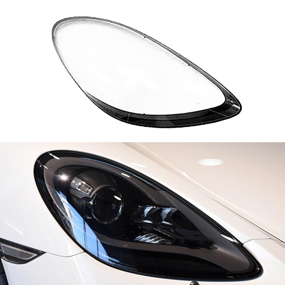 Car Headlamp Glass Lens Shell For Porsche 718 982 2016-2023 Headlight Cover Head Lamp Light Lampshade Lampcover