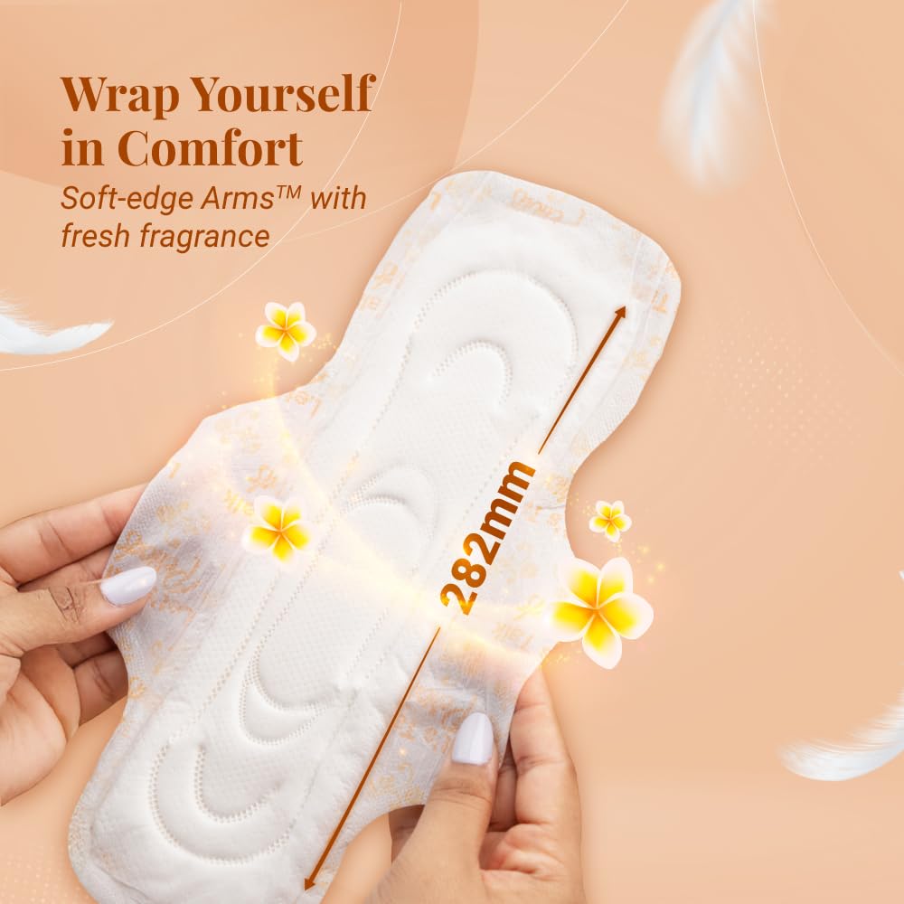 Niine Dry Comfort XL Sanitary Pads for Women |36 Pads, Pack of 1| 282 mm Long| Fast Absorption| Prevents Wetness & Leakage| Enjoy Leak-free Perio