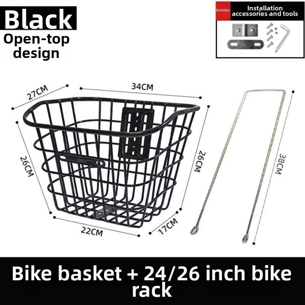 Universal Large Capacity Storage Baskets Easy To Install Bike Rear Mesh Basket