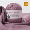 Alashan Cashmere Yarn: 6+6 Goat, Mink Blend, Medium-Thick Hand-Knitting Yarn for Scarves