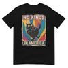 No Kings In America Black Cat Political Anti Trump Protest Tshirt