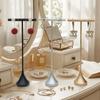 Aluminum Zinc Zinc Alloy T-Shape Earring Display Stand Dangle Jewelry Ring Organizer  Jewelry Storage