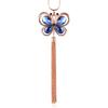 Autumn and Winter Crystal Butterfly Women's Long Accessories Fashionable and Versatile Tassel Pendant Necklace