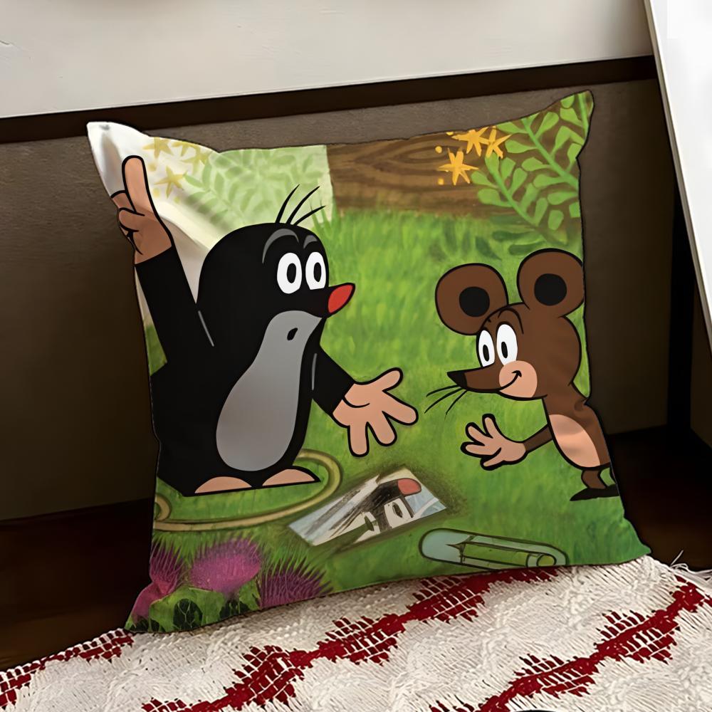 TThe Little MoleS Cushion Cover Reversible Soft Durable Pillow Cover Home  Car MultiScene Use for Daily Comfort