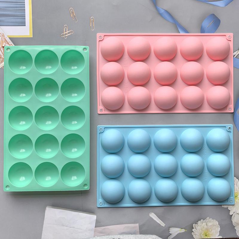 3D Ball Round Half Sphere Silicone Mold For Diy Baking Pudding Mousse Chocolate Eco-Friendly Cake Mold Kitchen Accessories Tools